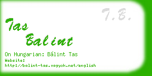 tas balint business card